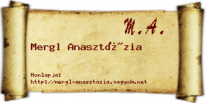 Mergl Anasztázia névjegykártya